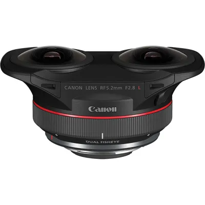 Canon RF 5.2mm f/2.8 L Dual Fisheye 3D VR - Full Frame Ultra Wide Angle Prime Lens for Canon RF Mount