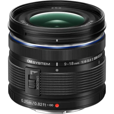 OM Digital Solutions M.Zuiko Digital ED 9-18mm f/4-5.6 II - Ultra Wide Angle Zoom Lens for Micro Four Thirds