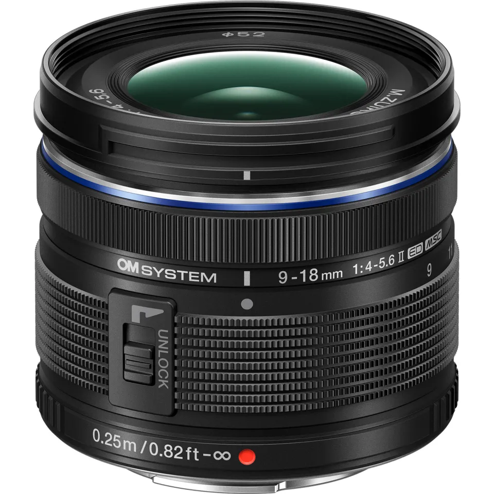 OM Digital Solutions M.Zuiko Digital ED 9-18mm f/4-5.6 II - Ultra Wide Angle Zoom Lens for Micro Four Thirds