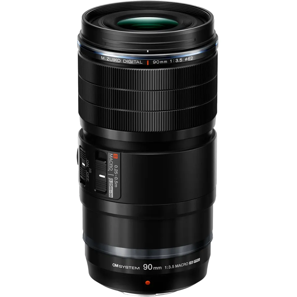 OM Digital Solutions M.Zuiko Digital ED 90mm f/3.5 Macro IS PRO - Telephoto Prime Lens for Micro Four Thirds